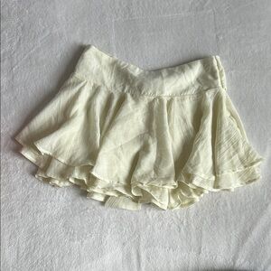 Forever 21 Cream Mini Skirt